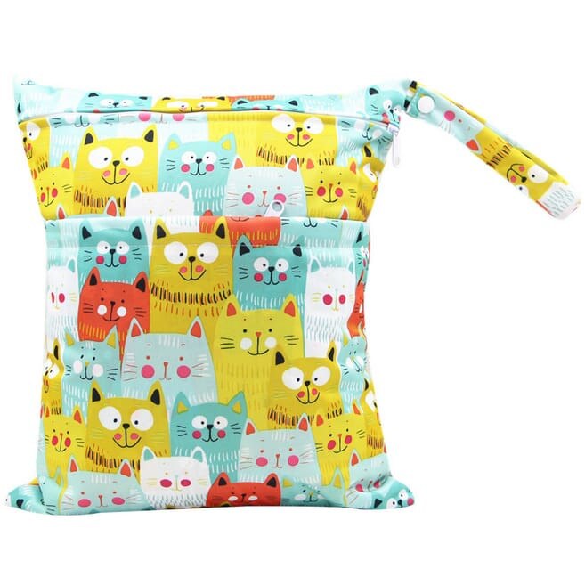 Sac pentru scutece bebelusi Alvababy, 35x30cm - model Meow