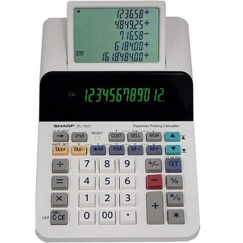 Calculator cu afisaj digital, ecran LCD rabatabil, 12 digiti, SHARP EL-1501 Calculator cu afisaj digital, ecran LCD rabatabil, 12 digiti, SHARP EL-1501