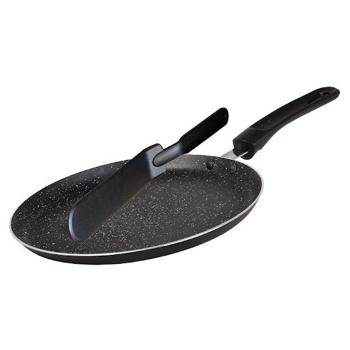 Set tigaie si paleta pentru clatite, 24 cm, interior marmura,Blaumann, BL3373SP