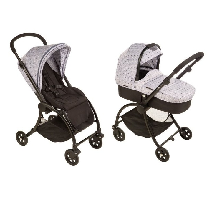 Бебешка количка, Tuc Tuc, Plume between stars, 2в1, Сив