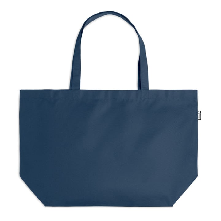Пазарска чанта Fama, дълги дръжки, плажна, полиестер, 56X18X36см, Син