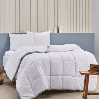 Pilota iarna pat dublu, 195x215cm, Tac, alba Pilota iarna pat dublu, 195x215cm, Tac, alba