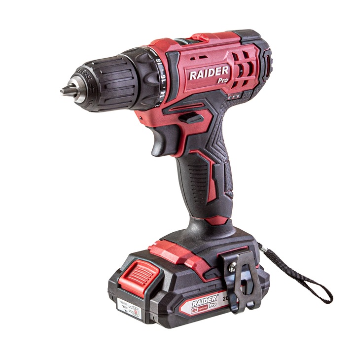 Fúrógép készlet 2 sebesség 10mm 44Nm 20V 2x2Ah 1h RDP-SCD20S táskával, Raider 030218
