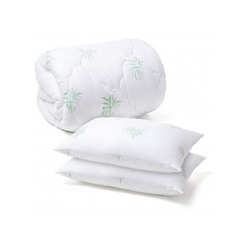 Set pilota 200x220 cm aloe vera si 2 perne memory aloe vera micro Set pilota 200x220 cm aloe vera si 2 perne memory aloe vera micro