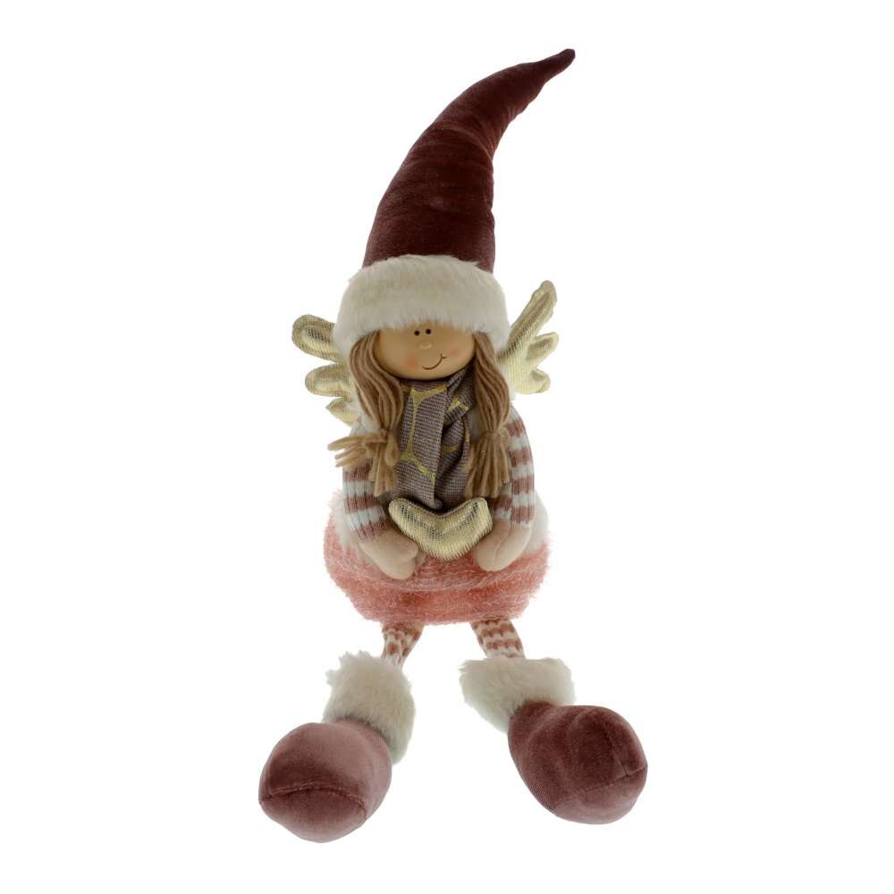 Papusa Copil cu Picioruse Atarnatoare Pastel 30 cm