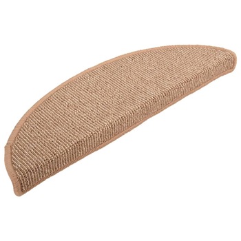 Set covorase pentru trepte scara, 15 buc, maro deschis, 65x21x4 cm 149859 Set covorase pentru trepte scara, 15 buc, maro deschis, 65x21x4 cm 149859