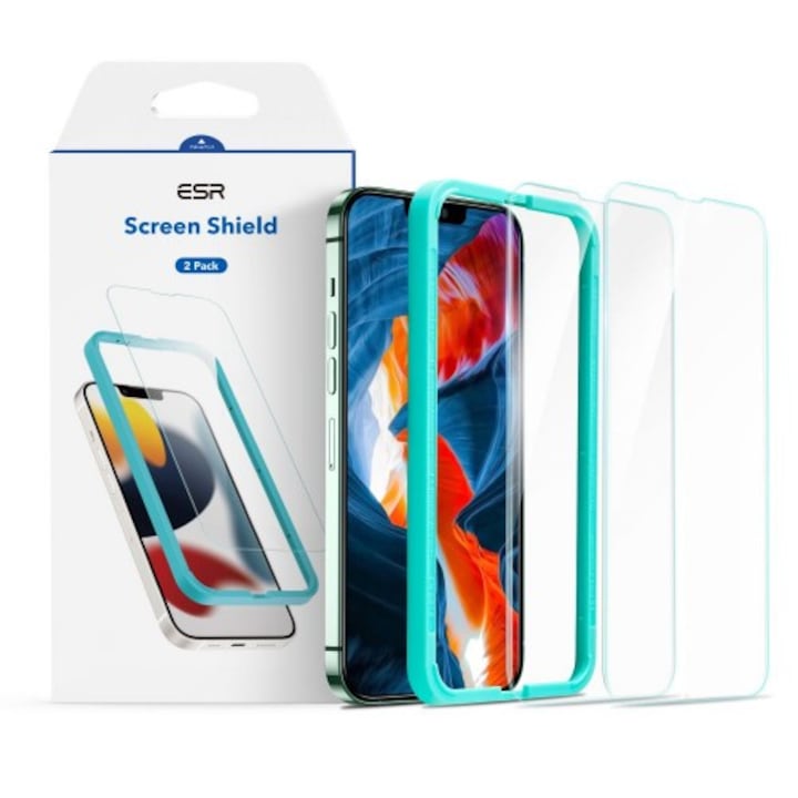Стъклен протектор ESR SCREEN SHIELD 2-PACK, За iPhone 13 Pro Max