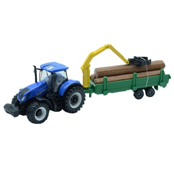Tractor cu remorca Mini Junior 31650, Multicolor Tractor cu remorca Mini Junior 31650, Multicolor