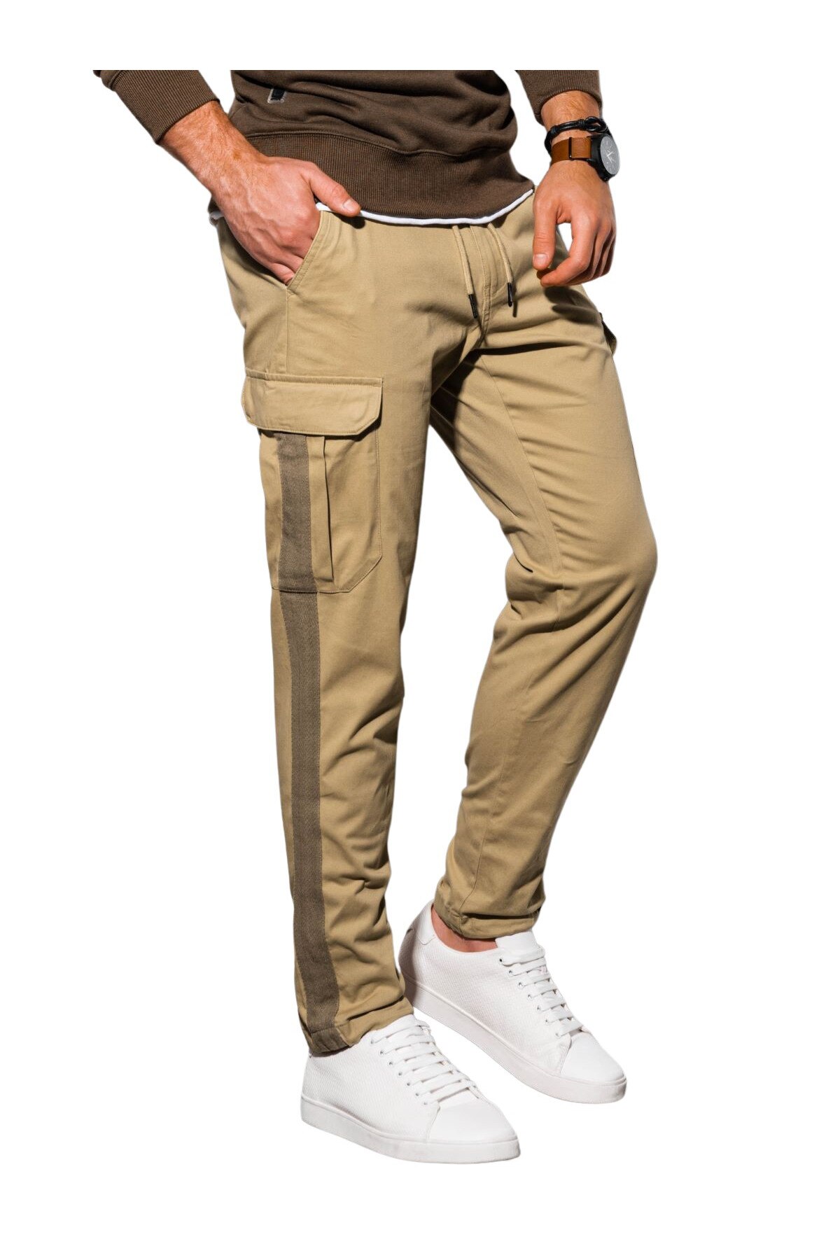 Pantaloni premium barbati P893, Camel, L
