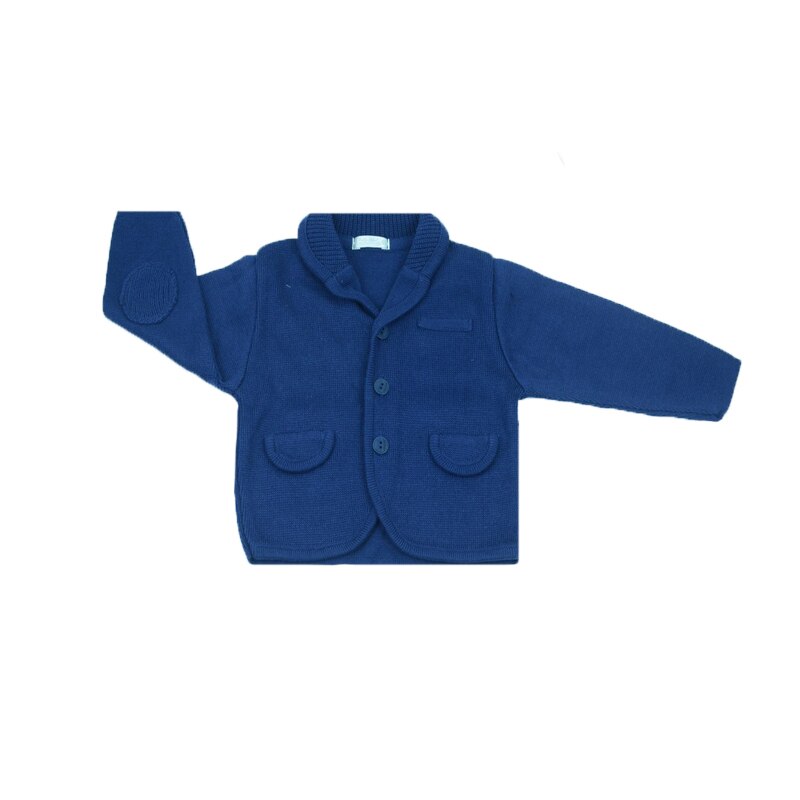 Cardigan cu maneca lunga pentru baieti Christopher Baby Club 4822A-80, Albastru 24647