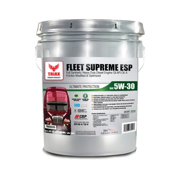 Ulei de motor camioane TRIAX FLEET Supreme ESP 5W-30 CK-4 Full Sintetic, 18.9 L Ulei de motor camioane TRIAX FLEET Supreme ESP 5W-30 CK-4 Full Sintetic, 18.9 L