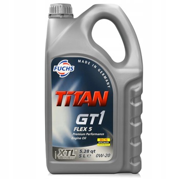 Ulei motor, Fuchs Titan GT1 Flex 5 0W20, 5 l Ulei motor, Fuchs Titan GT1 Flex 5 0W20, 5 l