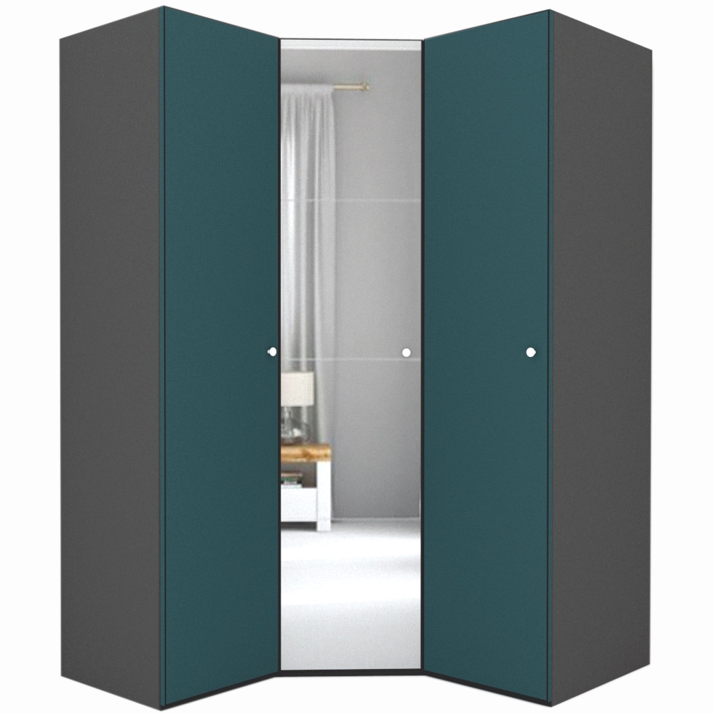 Dulap de Colt Genarom LEX Model A, Decor 0244 / Oglinda, 153-153 x 240 x 66 cm