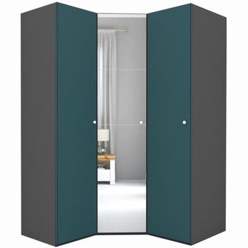 Dulap de Colt Genarom LEX Model A, Decor 0244 / Oglinda, 153-153 x 240 x 66 cm Dulap de Colt Genarom LEX Model A, Decor 0244 / Oglinda, 153-153 x 240 x 66 cm