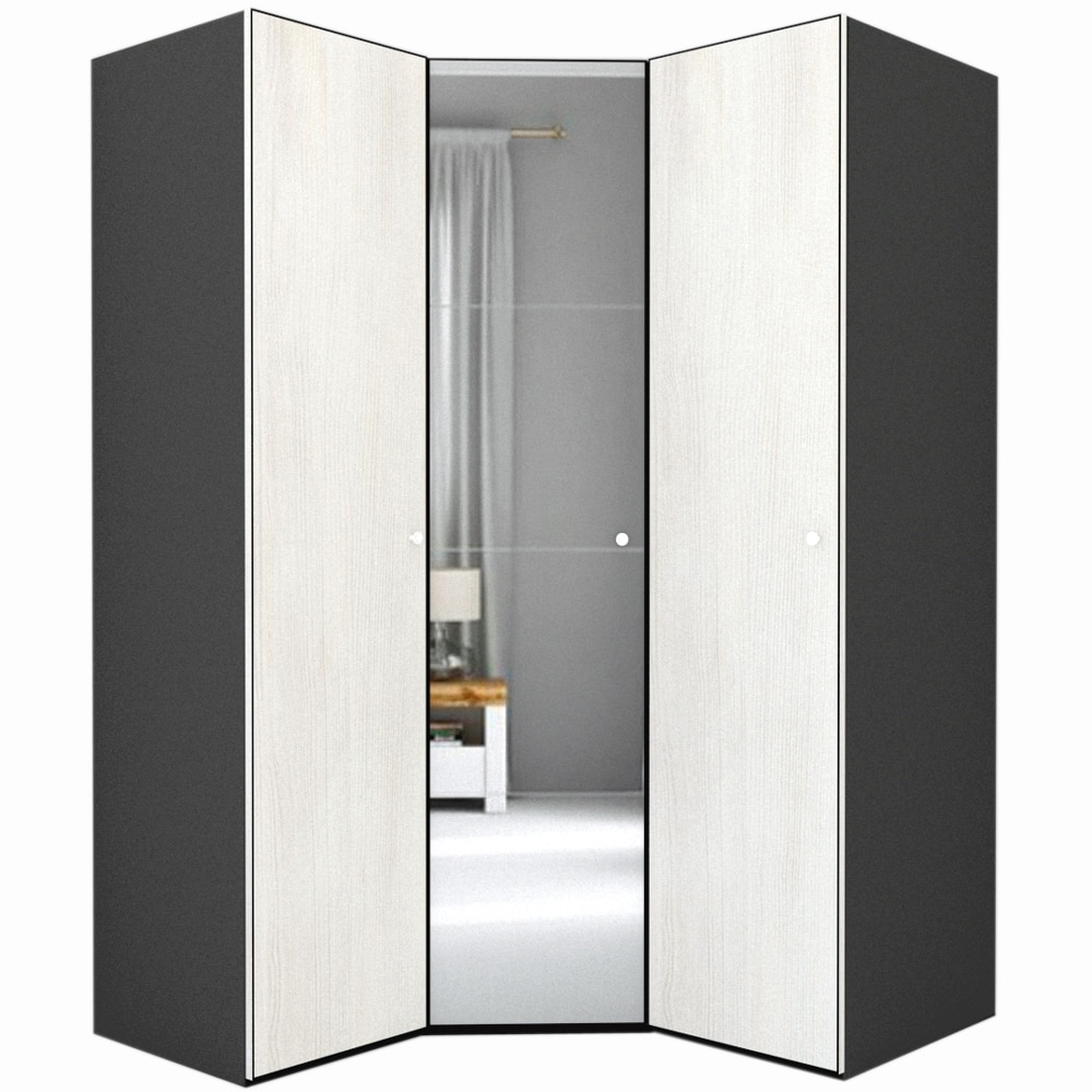 Dulap de Colt Genarom LEX Model A, Decor 8508 / Oglinda, 153-153 x 218 x 66 cm