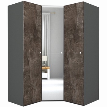 Dulap de Colt Genarom LEX Model A, Decor 4299 / Oglinda, 153-153 x 240 x 66 cm Dulap de Colt Genarom LEX Model A, Decor 4299 / Oglinda, 153-153 x 240 x 66 cm