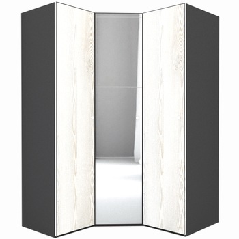 Dulap de Colt Genarom LEX Model A, Decor K010 / Oglinda, 153-153 x 240 x 66 cm Dulap de Colt Genarom LEX Model A, Decor K010 / Oglinda, 153-153 x 240 x 66 cm