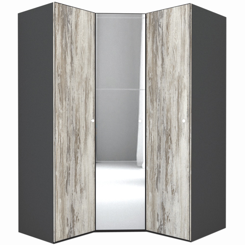 Dulap de Colt Genarom LEX Model A, Decor K084 / Oglinda, 153-153 x 218 x 66 cm