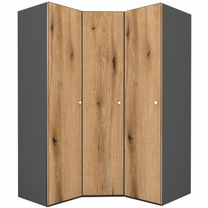 Dulap de Colt Genarom LEX Model A, Decor K365, 153-153 x 240 x 66 cm