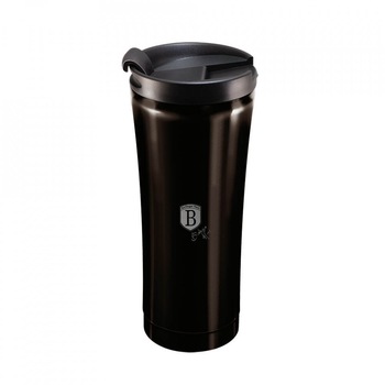Cana termos pentru cafea Metallic Line Shiny Black Edition BerlingerHaus BH 6821 Cana termos pentru cafea Metallic Line Shiny Black Edition BerlingerHaus BH 6821