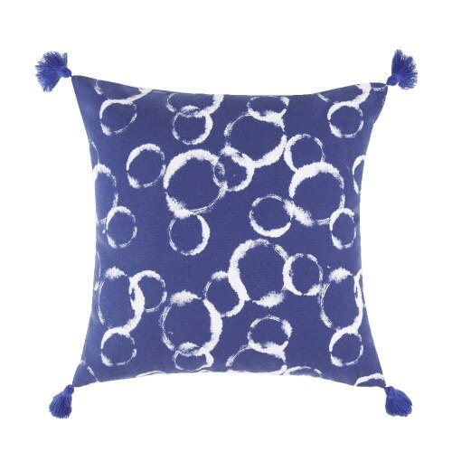 Perna decor, fata din poliester + bumbac, umplutura din poliester, 43 x 43 cm, curatare usoara, rezisternta in timp