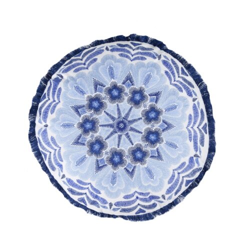 Perna decor, fata din amestec de poliester si bumbac, umplutura din poliester, 43 cm, sistem de inchidere cu fermoar pentru o curatare mai usoara