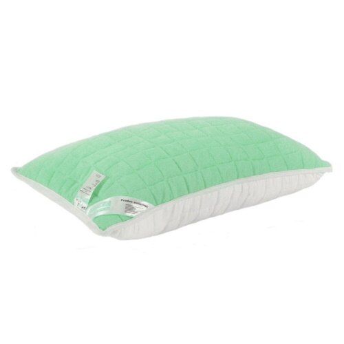 Perna pentru dormit Meltem, 4 anotimpuri, matlasata, verde , 50 x 70 cm, umplut cu puf siliconizat antialergic