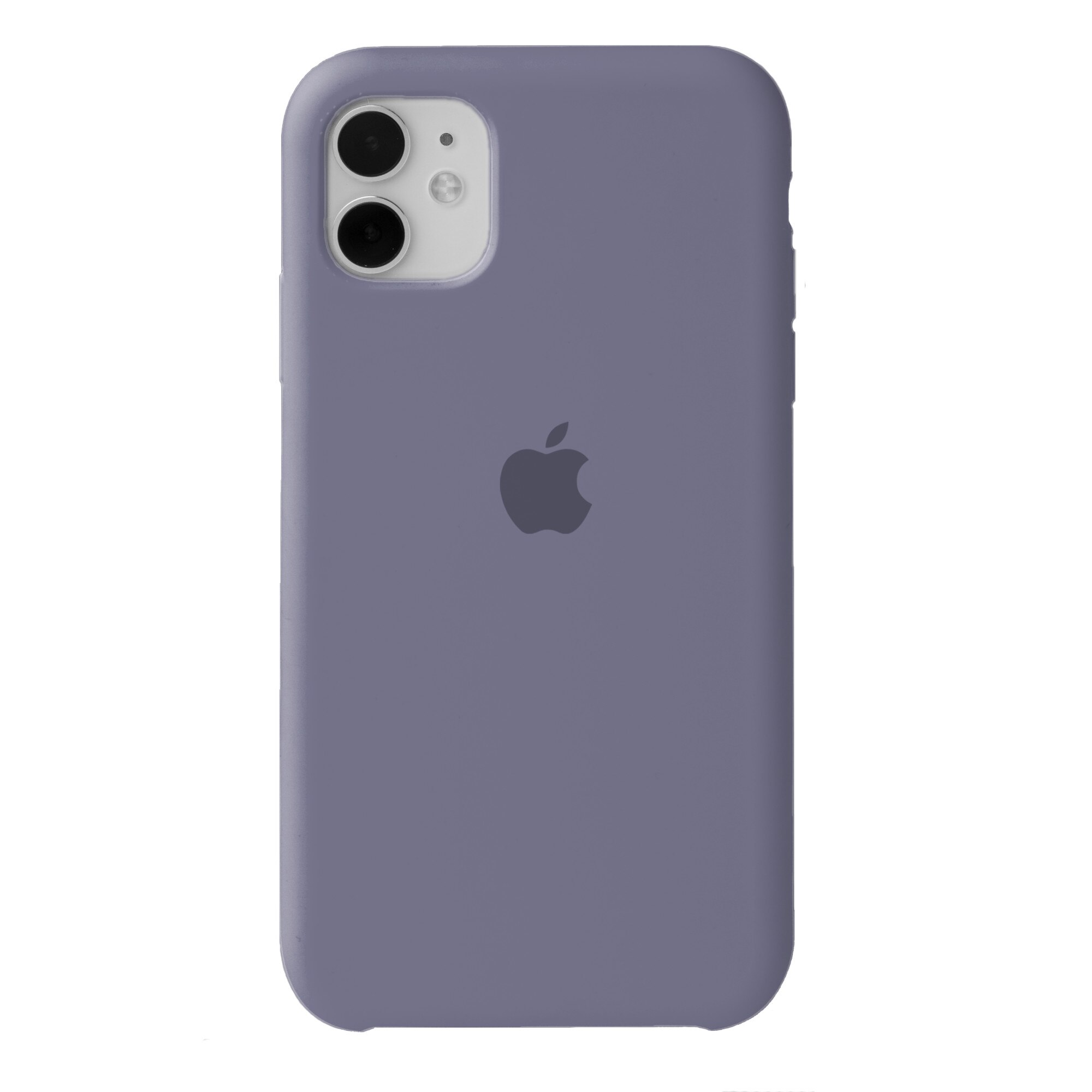 Husa de protectie Apple Silicone microfibra pentru iPhone 11, Heather Purple