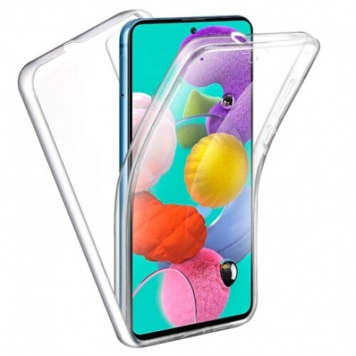 Husa compatibila cu HUAWEI Y6p - 360 Grade Fata Silicon, Spate Plastic