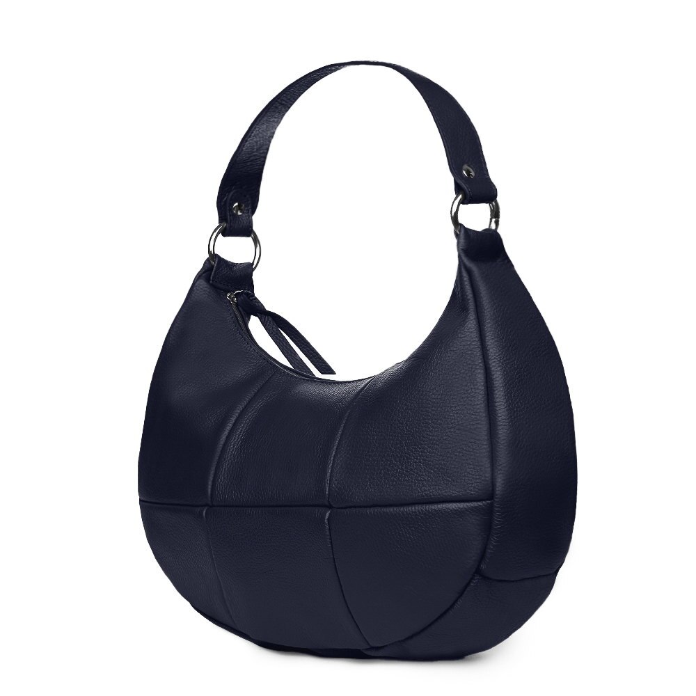 Geanta piele naturala Cristina bleumarin