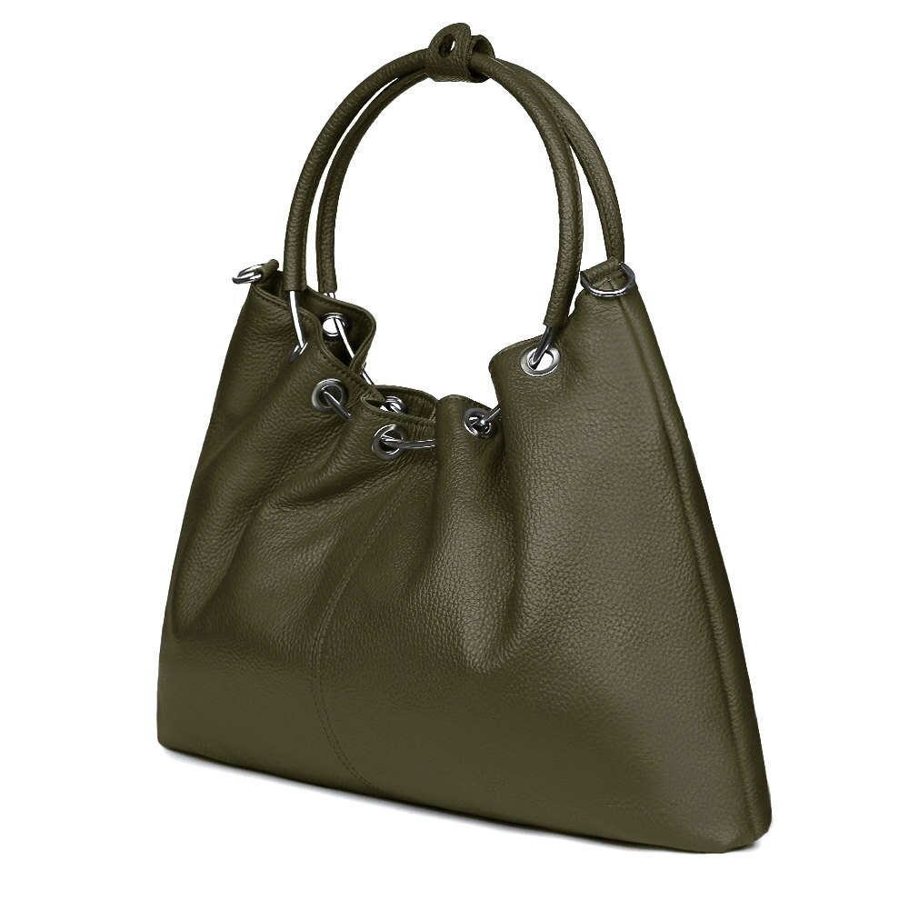 Geanta dama din piele Venezia verde