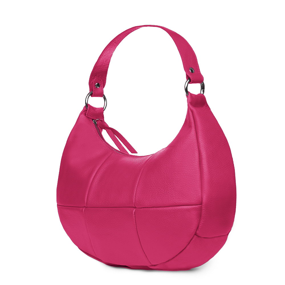 Geanta piele naturala Cristina fuchsia