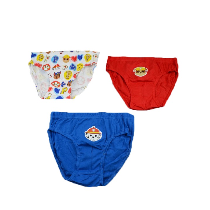 3 db-os fiú bugyi szett Paw Patrol Disney CPP1-RO, Multicolor, 122-128 cm