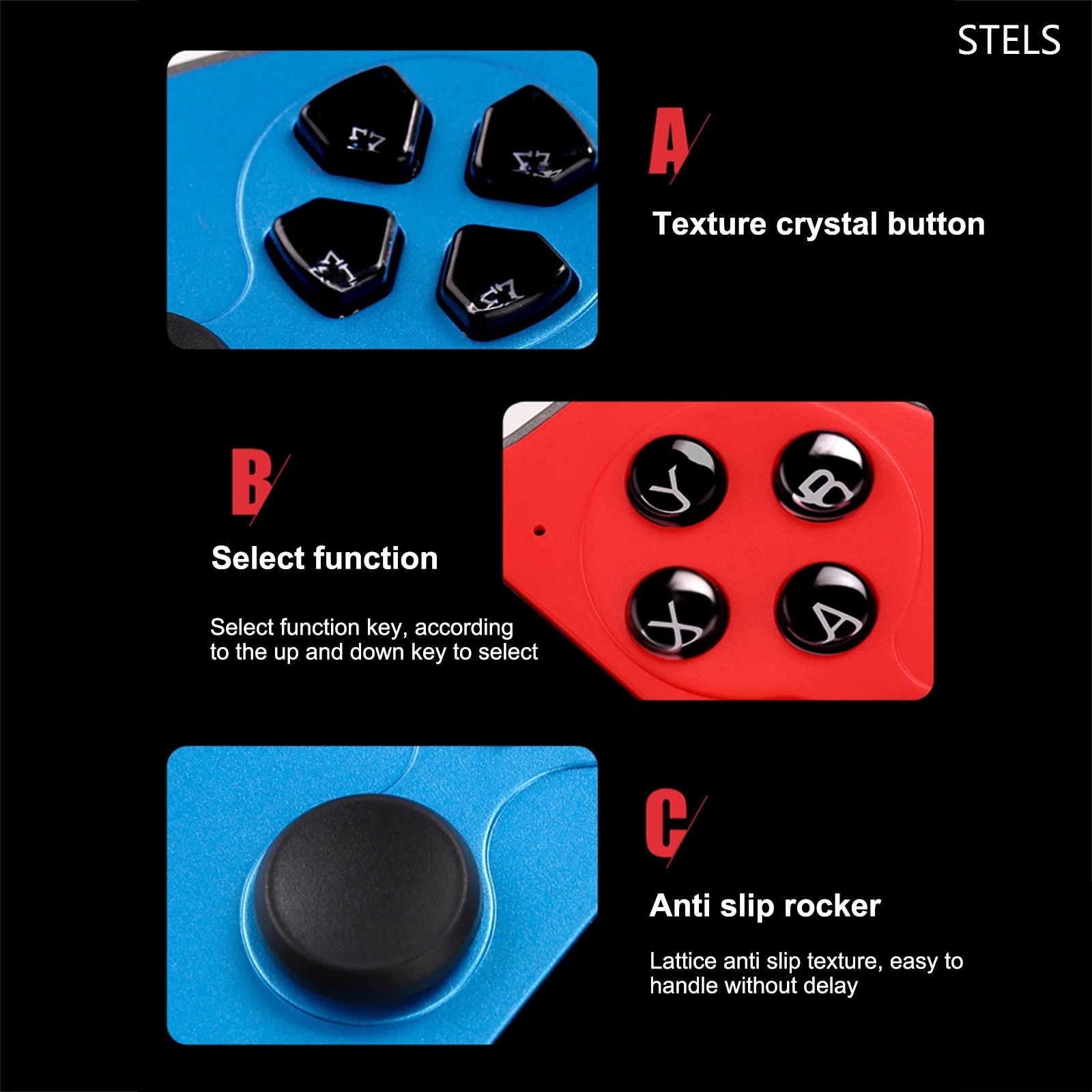 Consola jocuri STELS X7 Pro, ecran color de 4,3 inchi, HDMI, 21.000 de jocuri, rosu