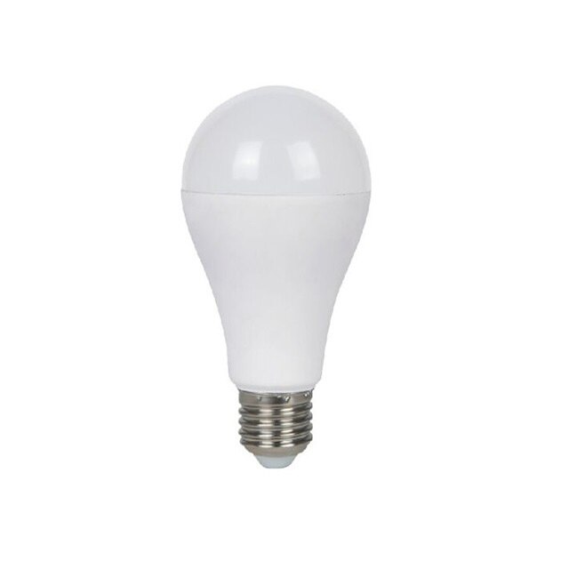 Bec LED E27 A65 18W 230V 3000K 1680lm, lumina alba calda, Alb, TLF-BBL3512