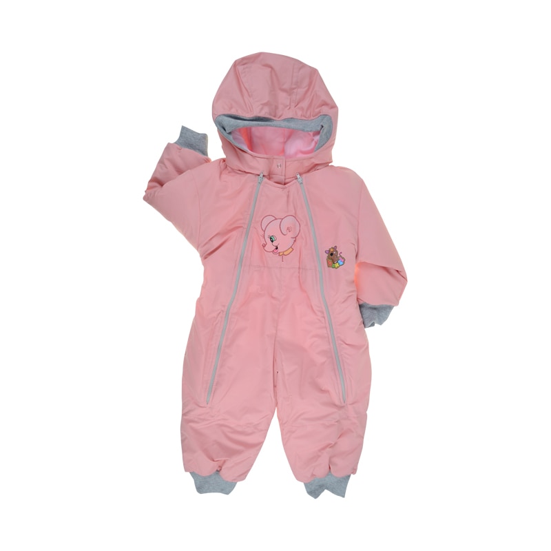 Combinezon de iarna pentru fete Pifou Model 38 6044230-1R, Roz 80 CM