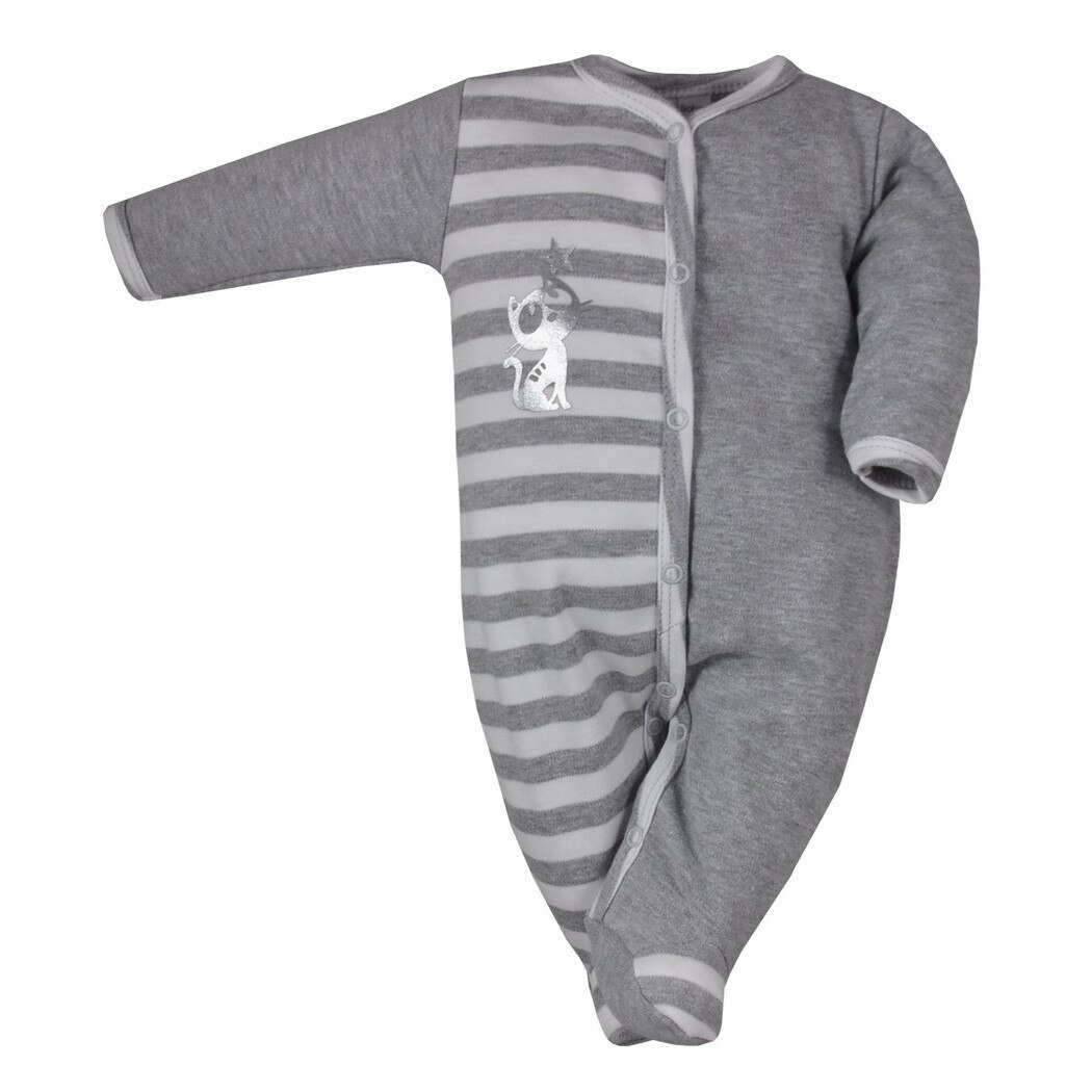 Salopeta cu maneca lunga pentru copii Koala Kot 3070-G1-62, Gri 62 CM