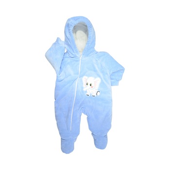 Combinezon de iarna pentru baieti Pifou Model2 608049-1-68, Albastru 68 CM Combinezon de iarna pentru baieti Pifou Model2 608049-1-68, Albastru 68 CM