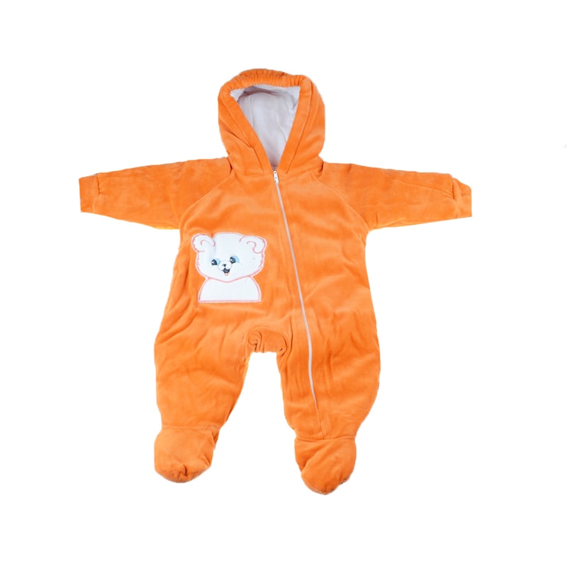 Combinezon de iarna pentru copii Pifou Model 2 SPM2-P-66-70-cm, Portocaliu 66-70 CM