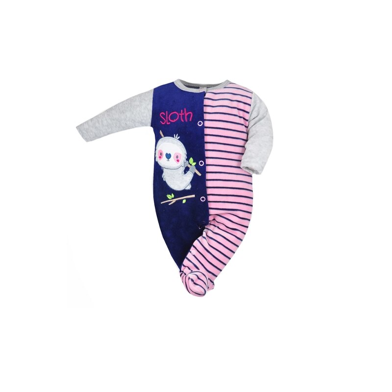 Salopeta cu maneca lunga pentru fete Koala Rowerku 3765-R-56-cm, Multicolor 13042