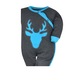 Salopeta cu maneca lunga pentru baieti Koala Deer 07-465A-62-cm, Gri 62 CM