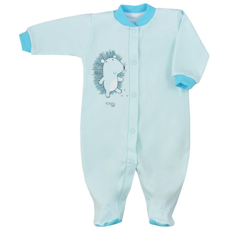 Salopeta cu maneca lunga pentru baieti Koala Organic Przyjaciel 08-673A-62-cm, Albastru 62 CM