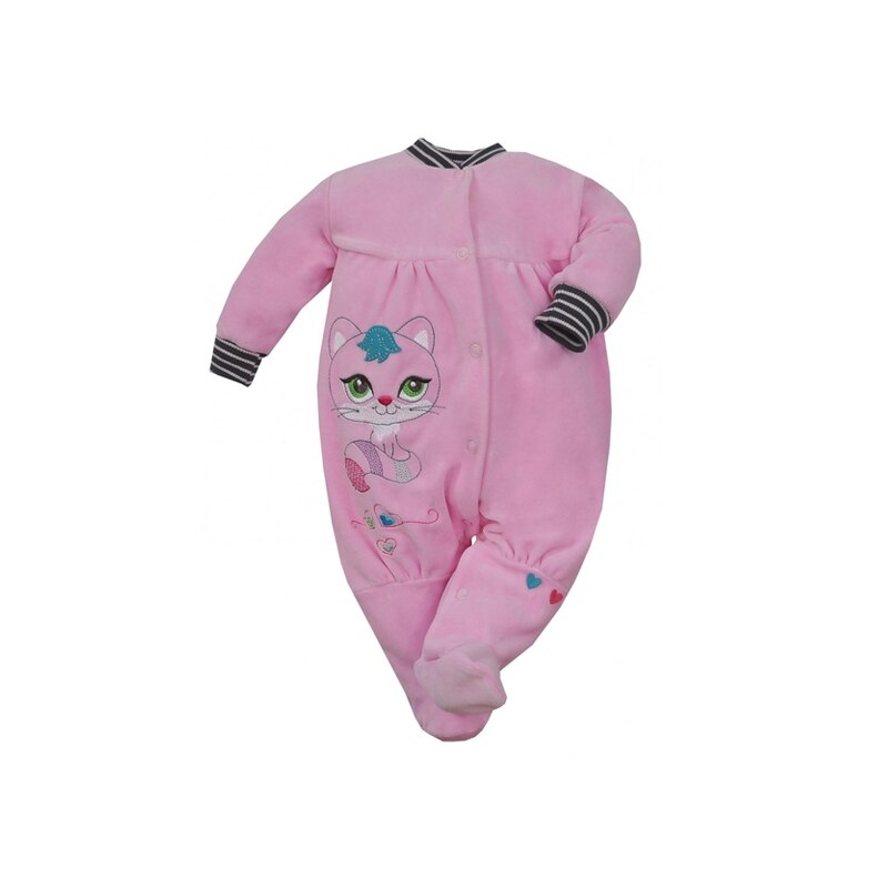 Salopeta cu maneca lunga pentru fete Koala Migotka 03-799-74, Roz 74 CM