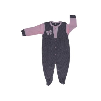 Salopeta cu maneca lunga pentru fete Koala Bella 04-426G-80-cm, Gri 80 CM Salopeta cu maneca lunga pentru fete Koala Bella 04-426G-80-cm, Gri 80 CM