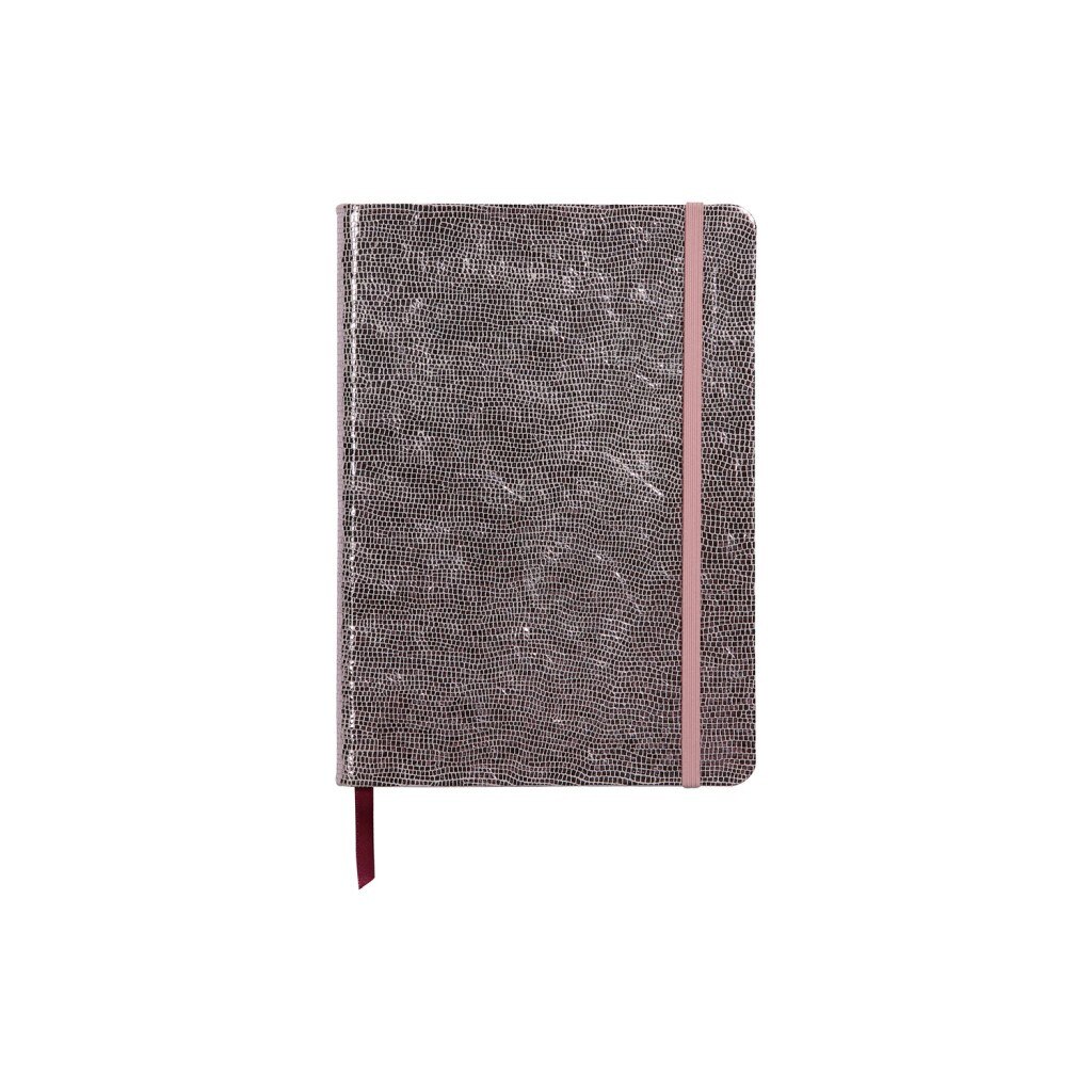 Notebook coperta tare piele, A5, 144 pagini, Clairefontaine Celeste, Roz