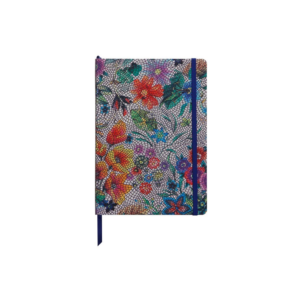 Notebook coperta tare piele, A5, 144 pagini, Clairefontaine Celeste, Multicolor