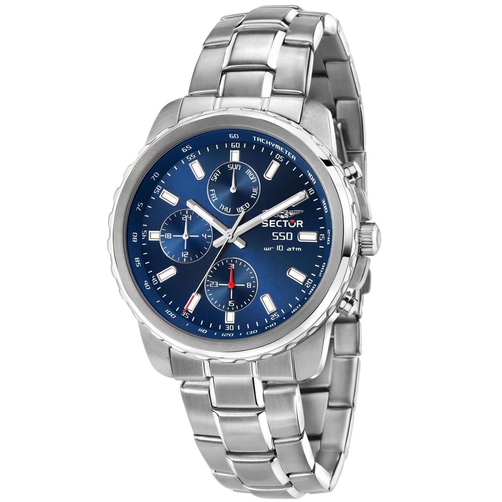 Ceas barbatesc Sector R3253412002 Quartz Argintiu