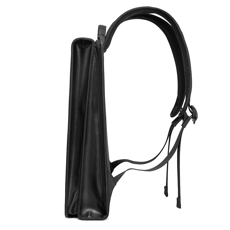 Rucsac laptop 14", business, slim cu deschidere la 180 grade, BANGE, 29.5x8x39.5 cm, Negru
