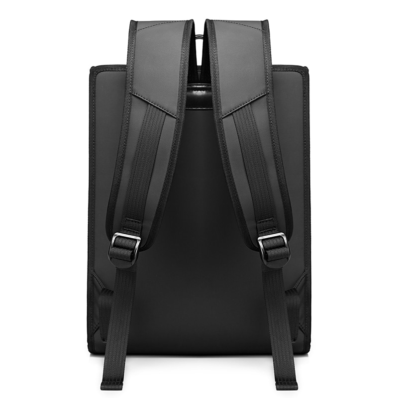 Rucsac laptop 14", business, slim cu deschidere la 180 grade, BANGE, 29.5x8x39.5 cm, Negru