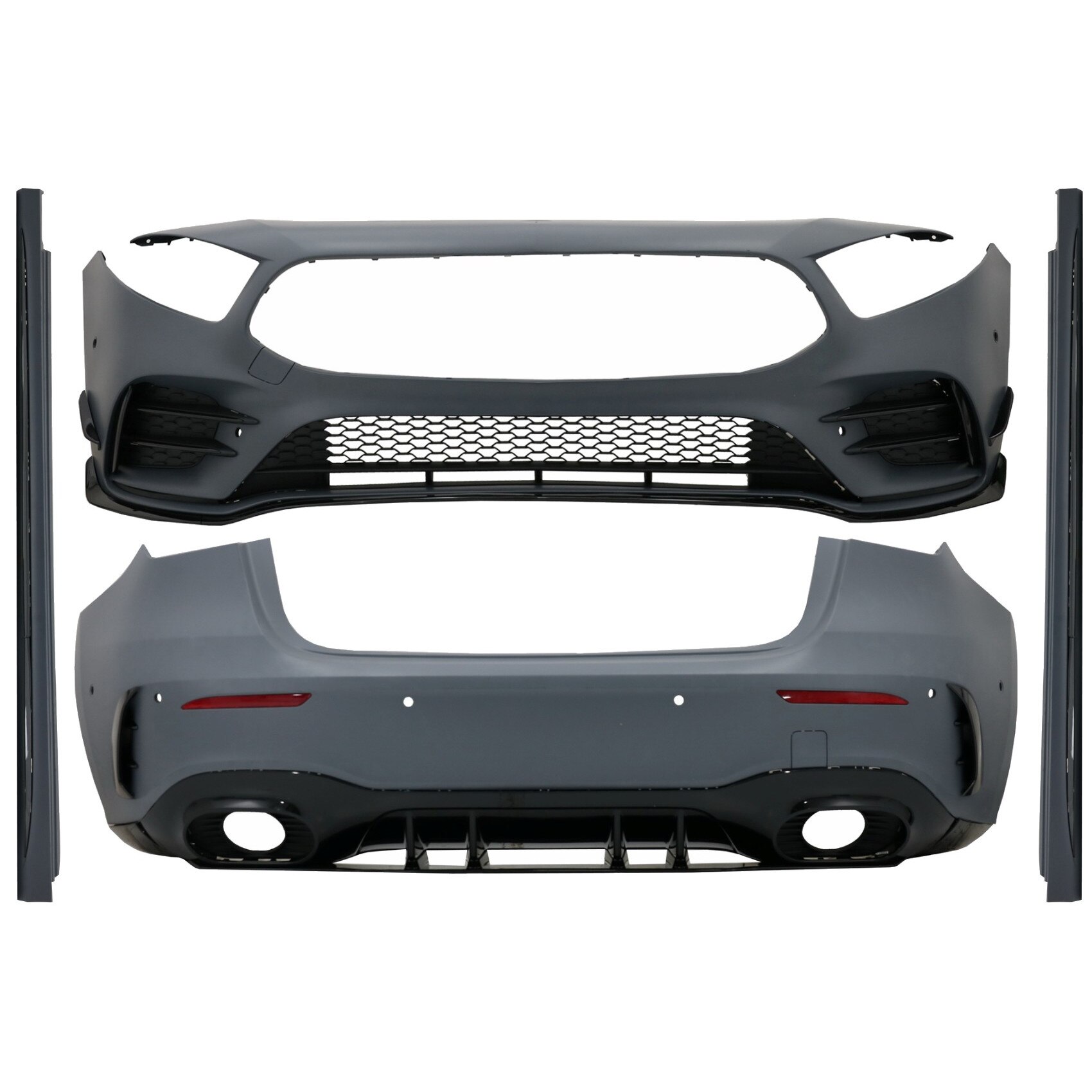 Pachet Exterior Complet compatibil cu Mercedes A-Class W177 5 Usi Hatchback (2018-Up) A35 Design